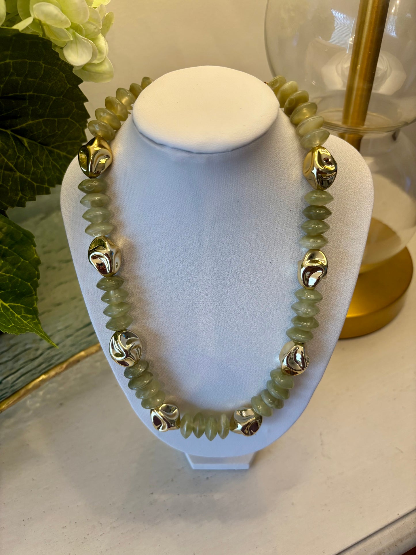 Green Beaded Necklace