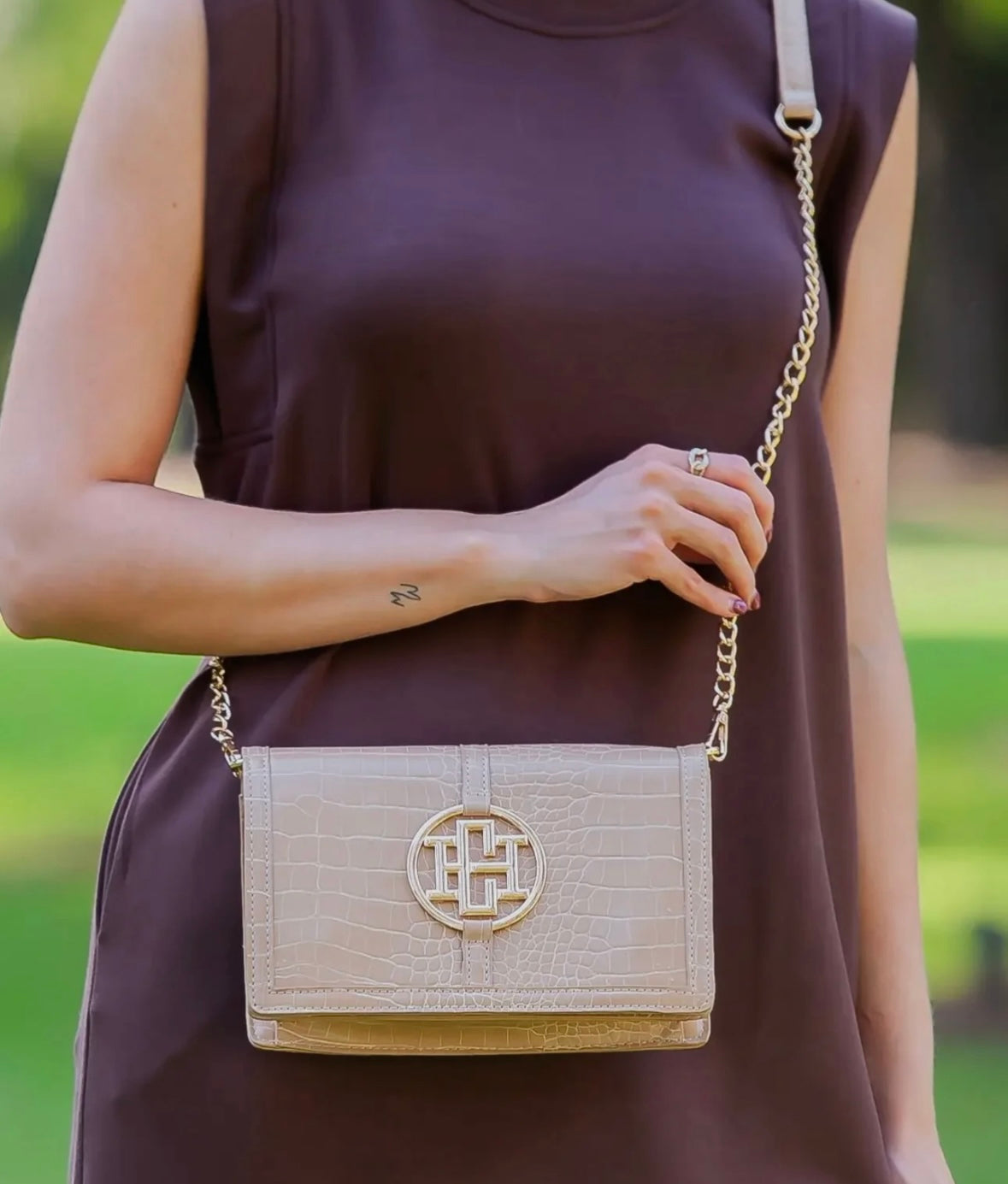 Cecilia Circle Logo Handbag
