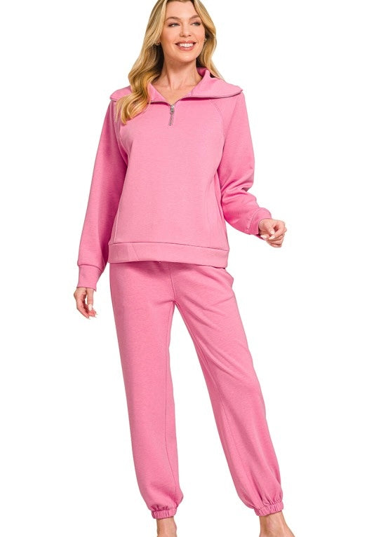 Candy Pink Jogger Set