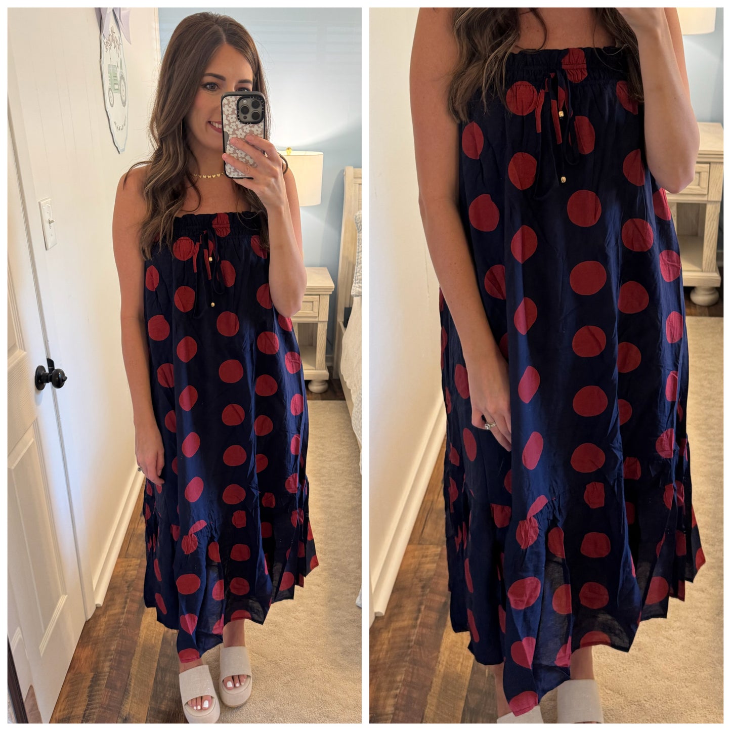 Polka Dot Midi Dress