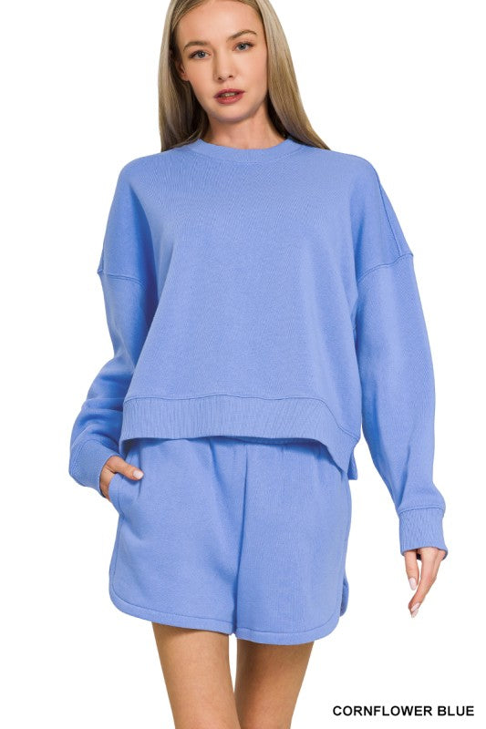 Lounge Shorts and Sweatshirt Set