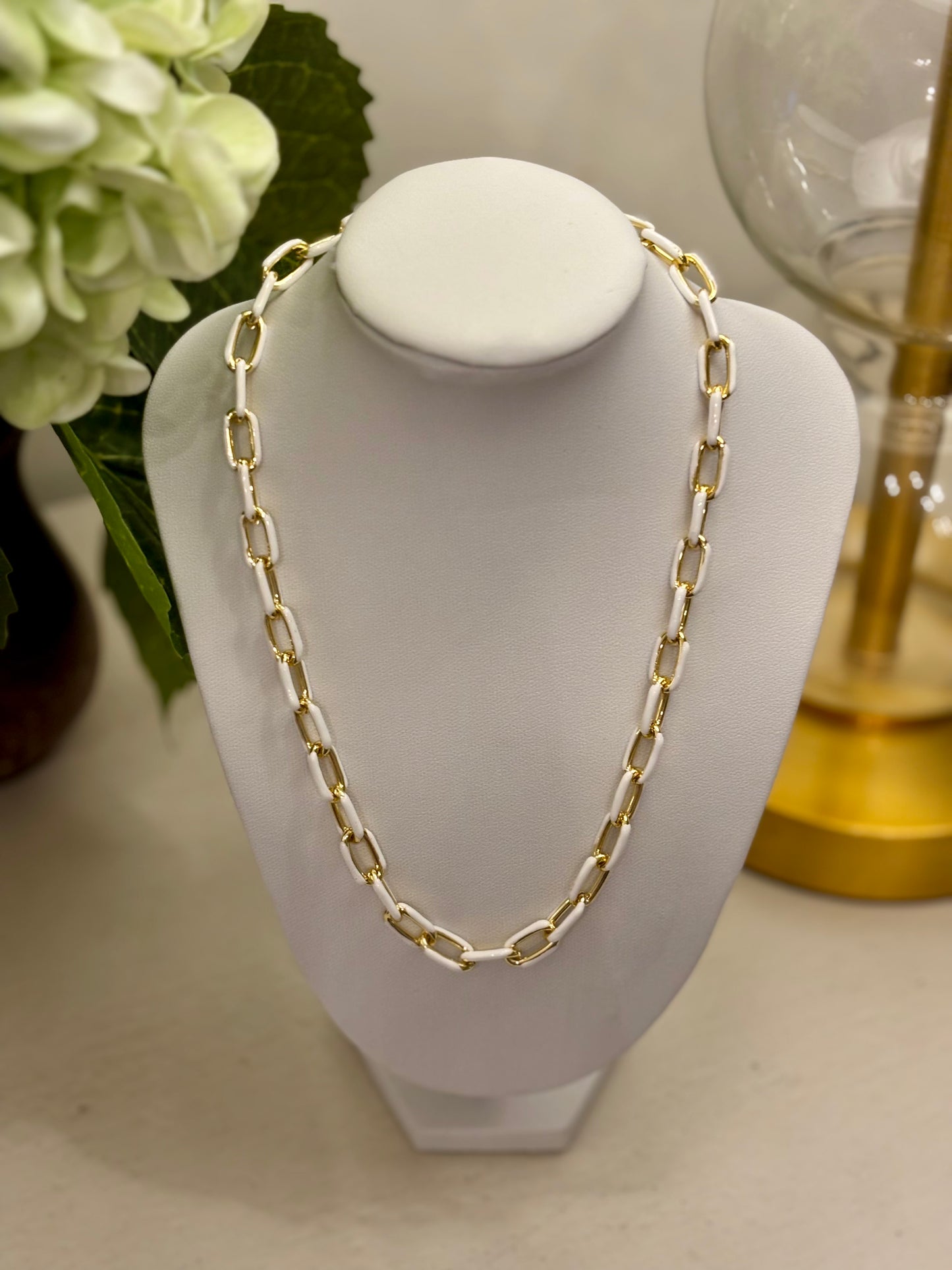 White Chain Necklace
