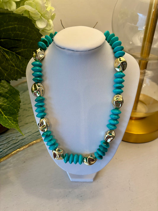 Turquoise Beaded Necklace