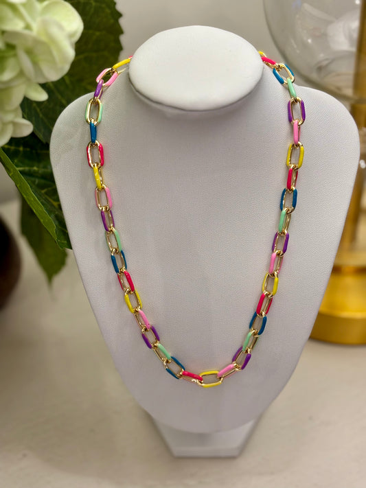 Colorful Chain Necklace