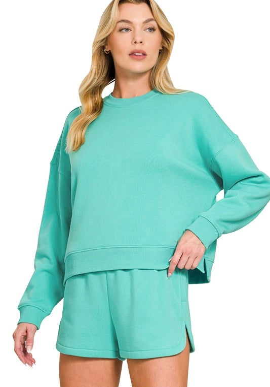 Lounge Shorts and Sweatshirt Set