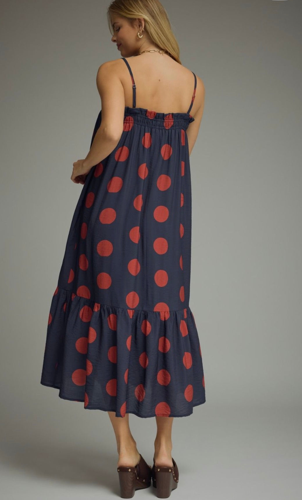 Polka Dot Midi Dress