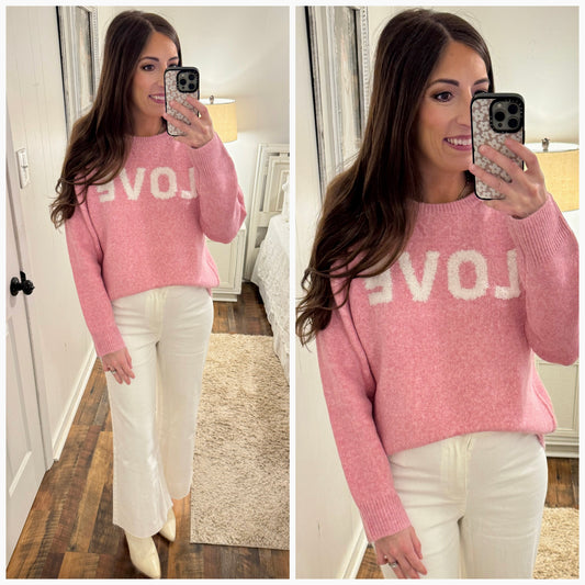 Pink Love Sweater