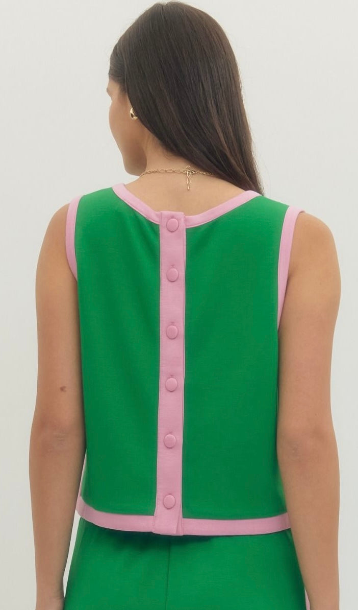 Green/Pink Skort Set