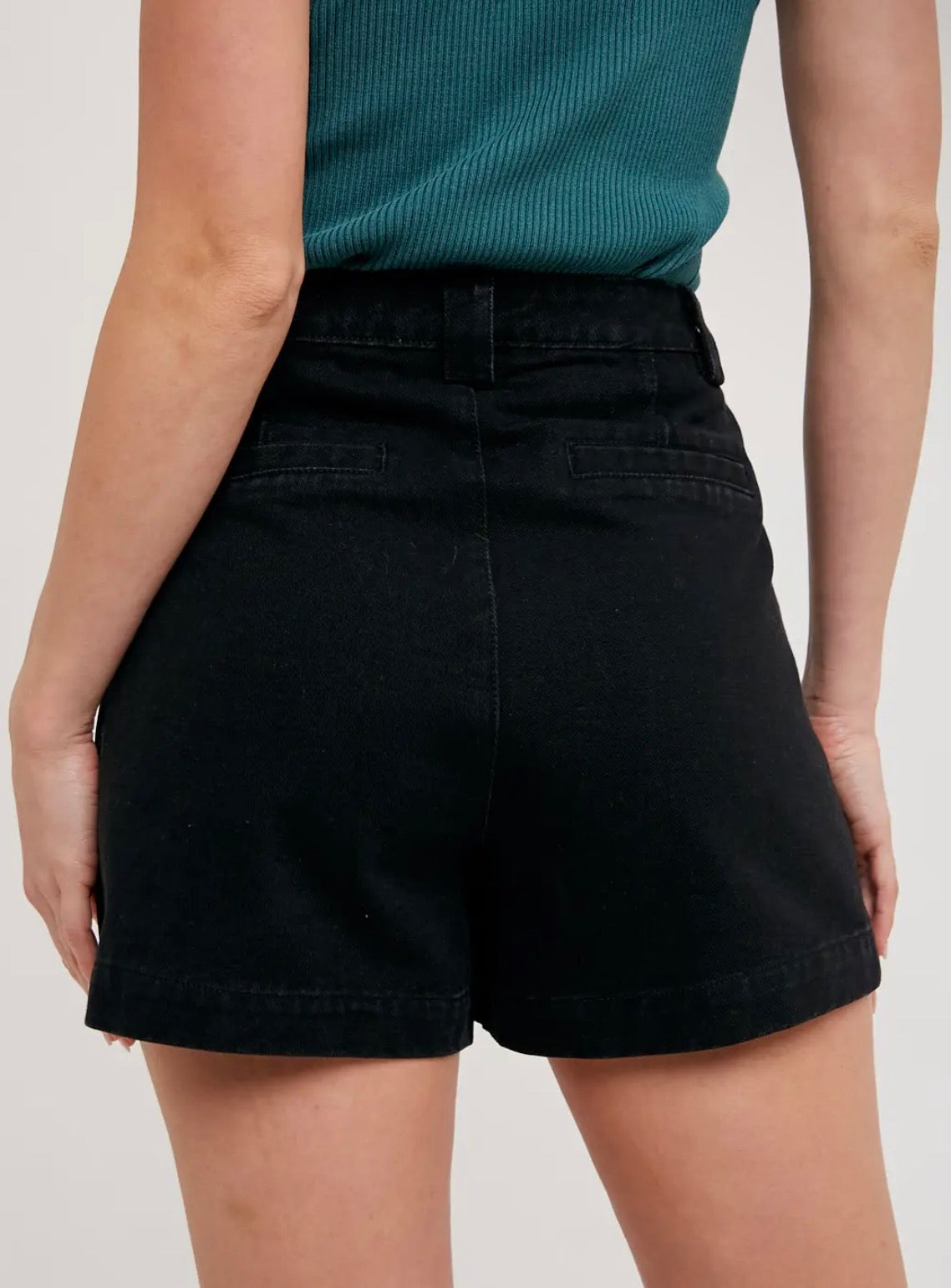 Black Pleated Skort