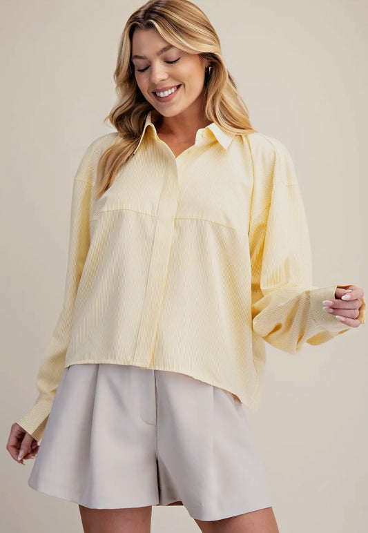 Striped Button Down Top