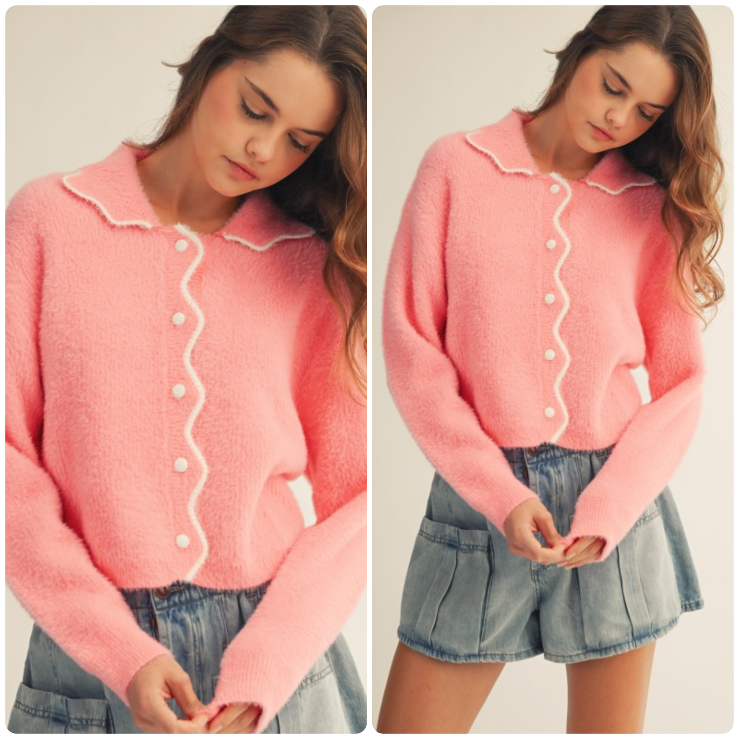 Baby Pink Soft Cloud Top