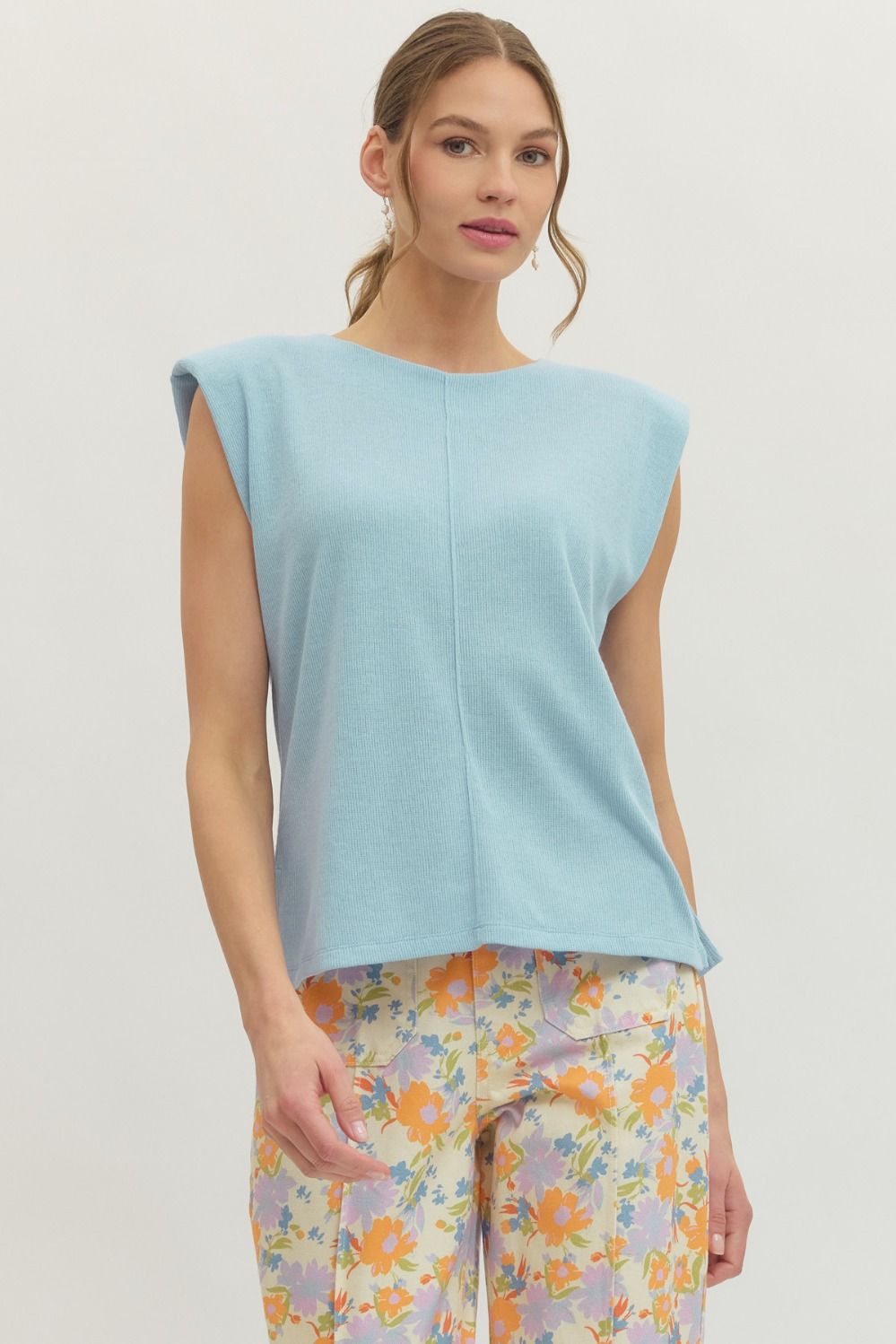 Blue Basic Top