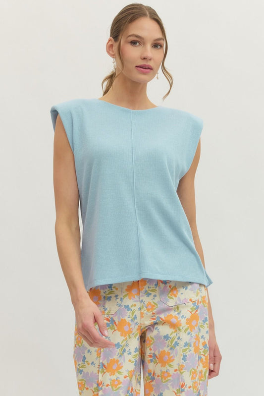 Blue Basic Top