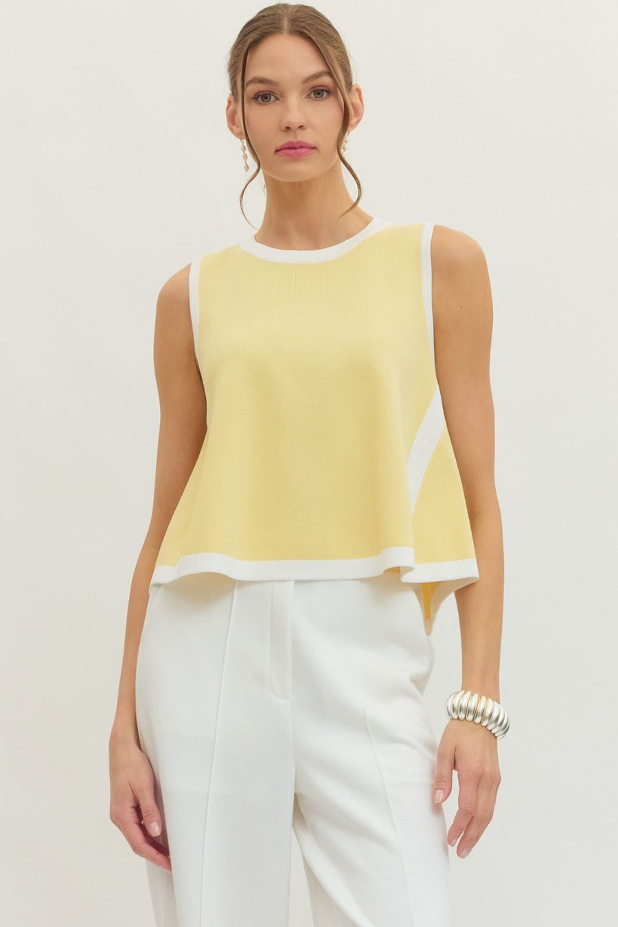 Lemon Sleeveless Top