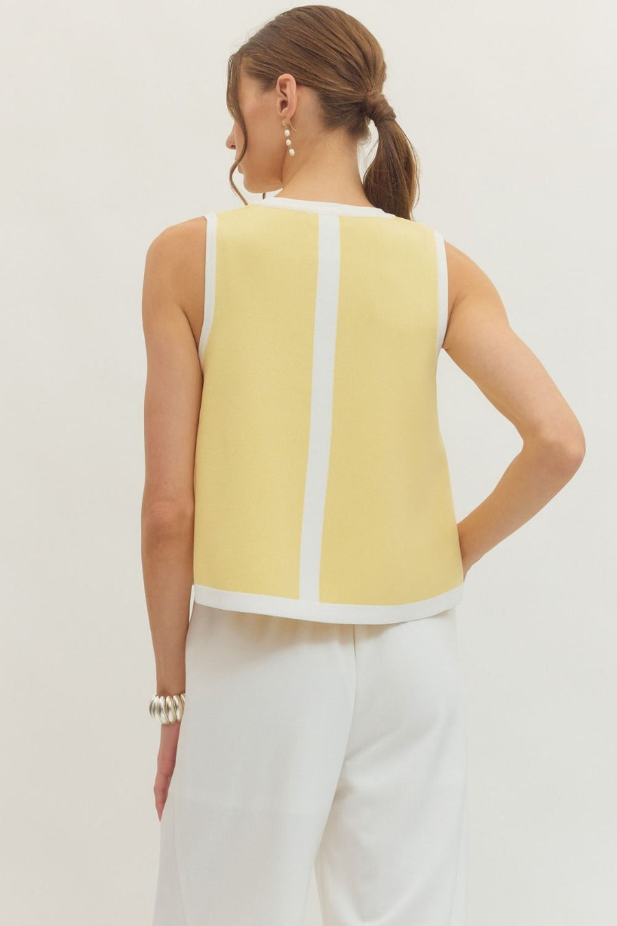 Lemon Sleeveless Top