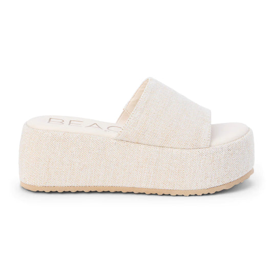 Silver Speckle Platform Sandal