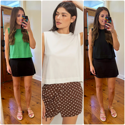 Sleeveless Crewneck Tank