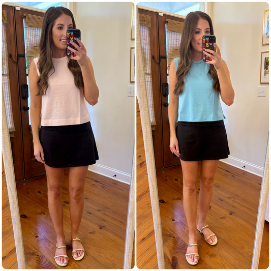 Sleeveless Crewneck Tank