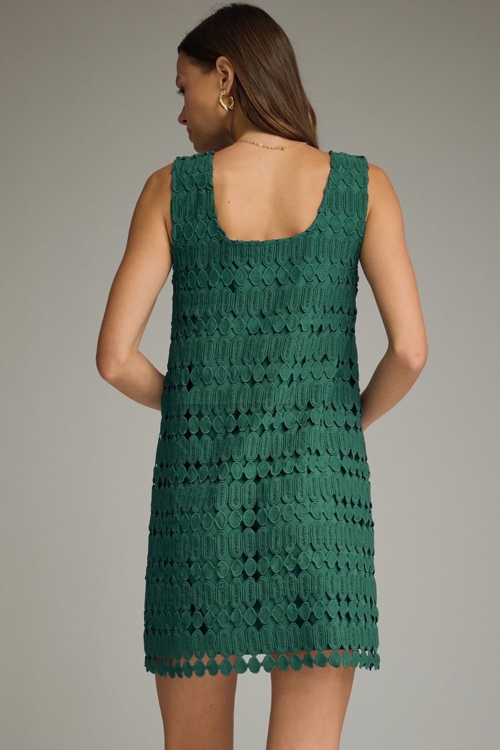 Pine Crochet Mini Dress