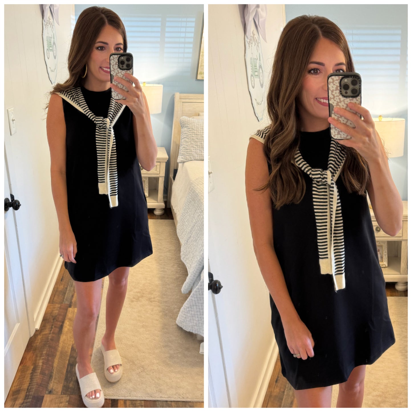 Black Attached Sweater Mini