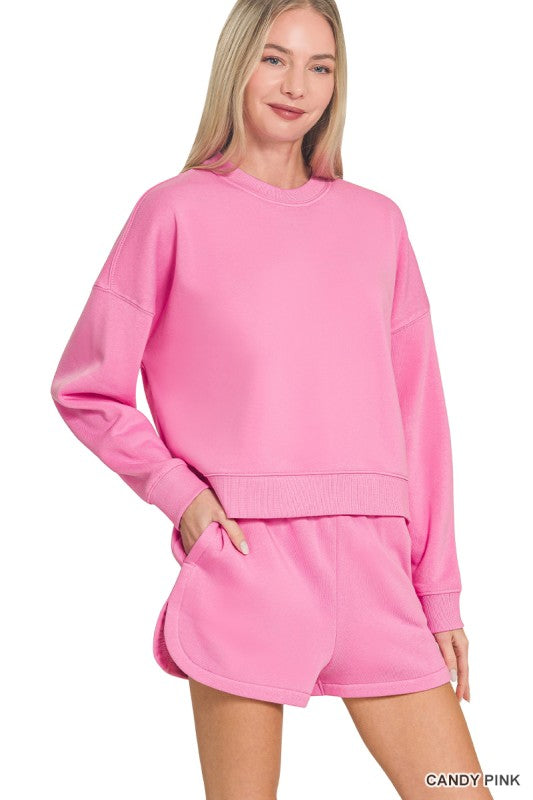 Lounge Shorts and Sweatshirt Set