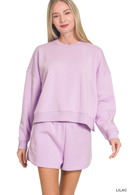 Lounge Shorts and Sweatshirt Set